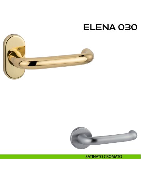 Maniglia per porta Elena 030 Reguitti con rosetta ovale