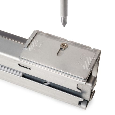 Emuca Telaio con guide a estrazione totale e chiusura morbida per accessori per armadi Quartz, 1062-1088mm, Alluminio e plastica