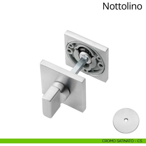 Nottolino per porta 024 Linea Calì con rosetta quadrata bassa zama