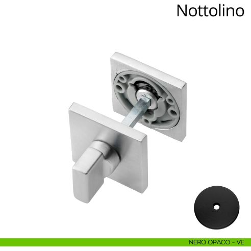 Nottolino per porta 024 Linea Calì con rosetta quadrata bassa zama