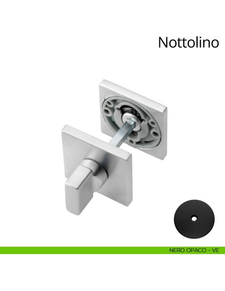 Nottolino per porta 024 Linea Calì con rosetta quadrata bassa zama