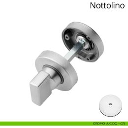 Nottolino per porta 101 Linea Calì con rosetta tonda 45 mm zama 2