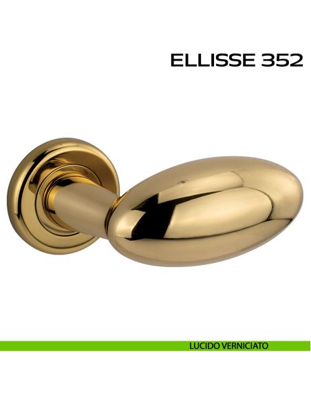 Maniglia per porta Ellisse 352 Reguitti con rosetta ad avvitare