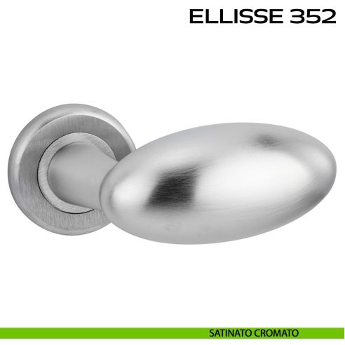 Maniglia per porta Ellisse 352 Reguitti con rosetta ad avvitare