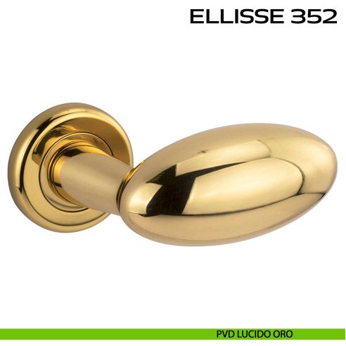 Maniglia per porta Ellisse 352 Reguitti con rosetta ad avvitare