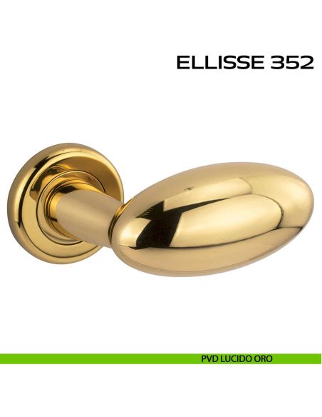 Maniglia per porta Ellisse 352 Reguitti con rosetta ad avvitare