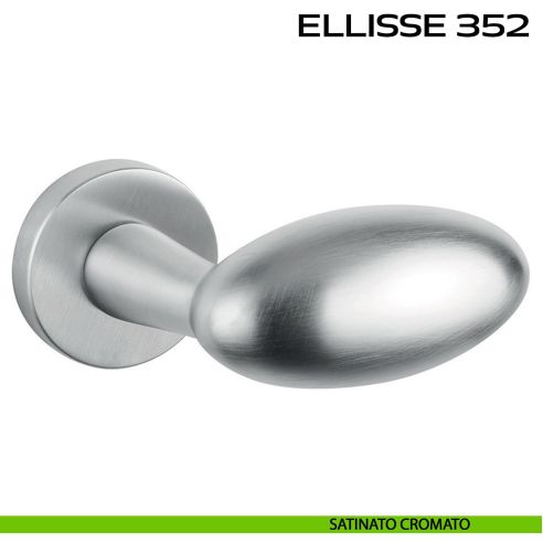 Maniglia per porta Ellisse 352 Reguitti con rosetta a pressione cromato