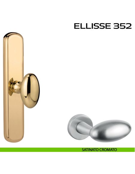 Maniglia cremonese per finestra Ellisse 352 Reguitti cromato