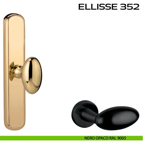 Maniglia cremonese per finestra Ellisse 352 Reguitti nero