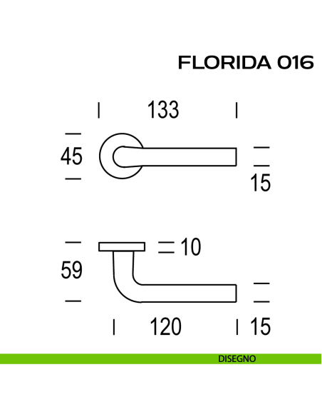 Maniglia per porta Florida 016 Reguitti