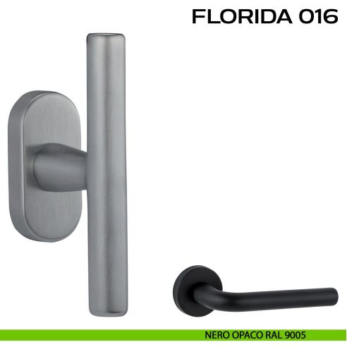 Maniglia martellina DK per finestra Florida 016 Reguitti nero