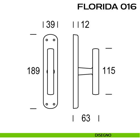Maniglia per finestra cremonese Florida 016 Reguitti