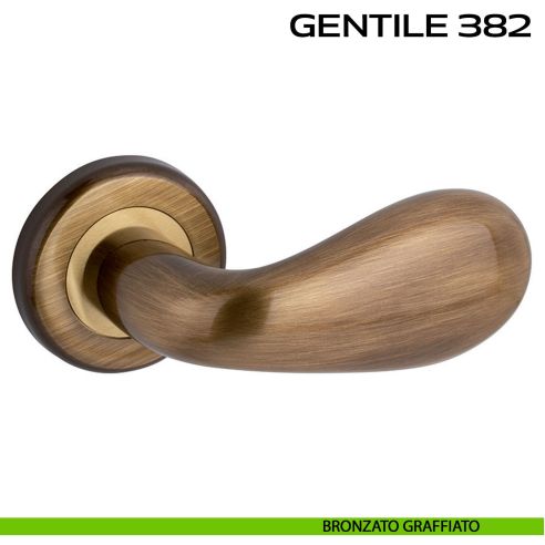 Maniglia per porta Gentile 382 Reguitti bronzato