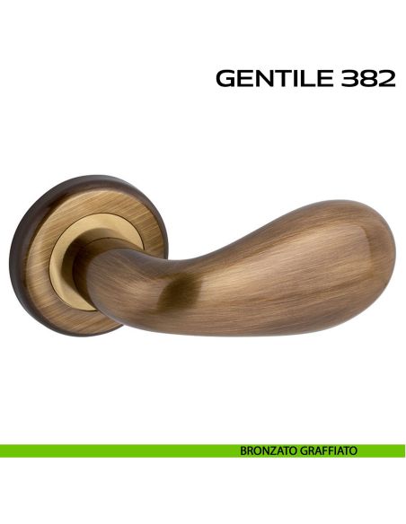 Maniglia per porta Gentile 382 Reguitti bronzato