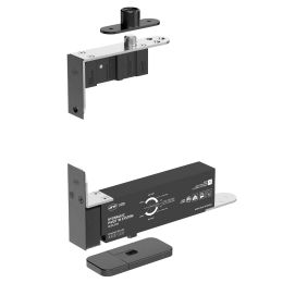 Cerniera a bilico Pivot idraulica per porta JNF IN.05.204.HO chiusura automatica portata 100 kg PVD Titanium Black