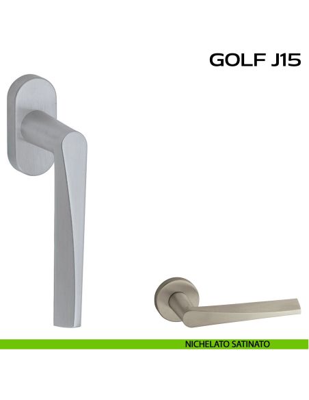 Maniglia martellina DK per finestra Golf J15 Reguitti nichel