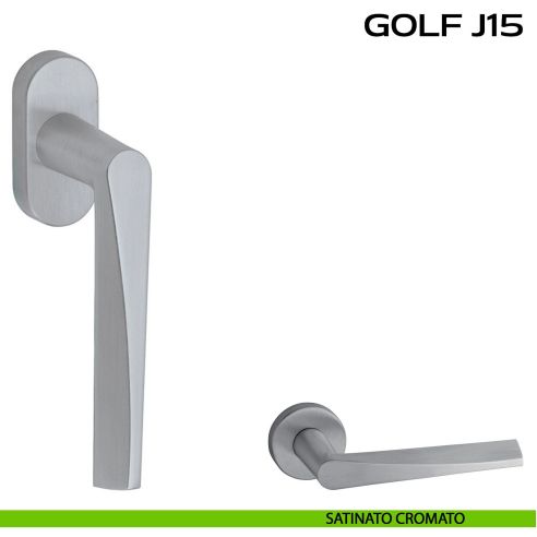 Maniglia martellina DK per finestra Golf J15 Reguitti satinato