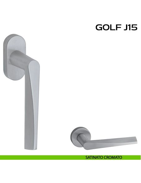 Maniglia martellina DK per finestra Golf J15 Reguitti satinato