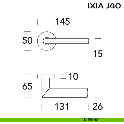 Maniglia per porta Ixia J40 Reguitti