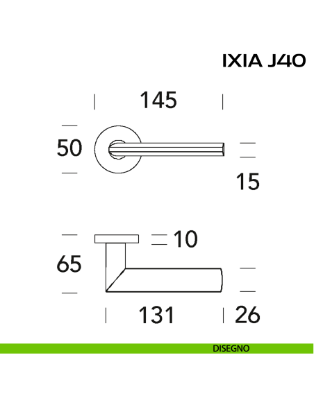 Maniglia per porta Ixia J40 Reguitti