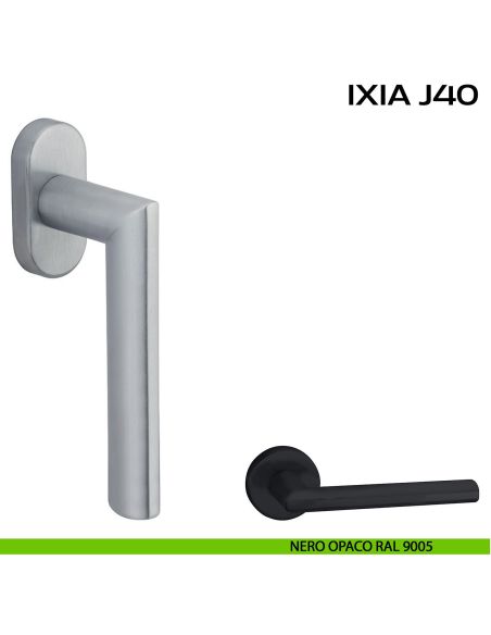 Maniglia per finestra martellina Ixia J40 Reguitti nero