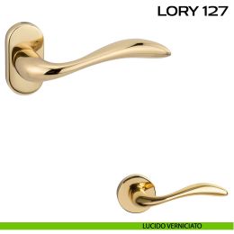 Maniglia per porta Lory 127 Reguitti con rosetta ovale 2