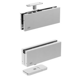 Cerniera pivot idraulica per porta in vetro a bilico JNF IN.81.203.HO chiusura automatica portata 100 kg Satinato