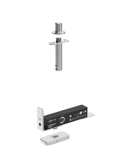 Cerniera pivot per porta interna a bilico JNF IN.05.203.HO chiusura automatica portata 60 kg Satinato