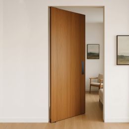 Cerniera pivot per porta interna a bilico JNF IN.05.203.HO chiusura automatica portata 60 kg Satinato 2