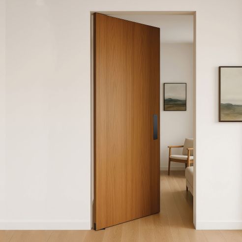 Cerniera pivot per porta interna a bilico JNF IN.05.203.HO chiusura automatica portata 60 kg Satinato