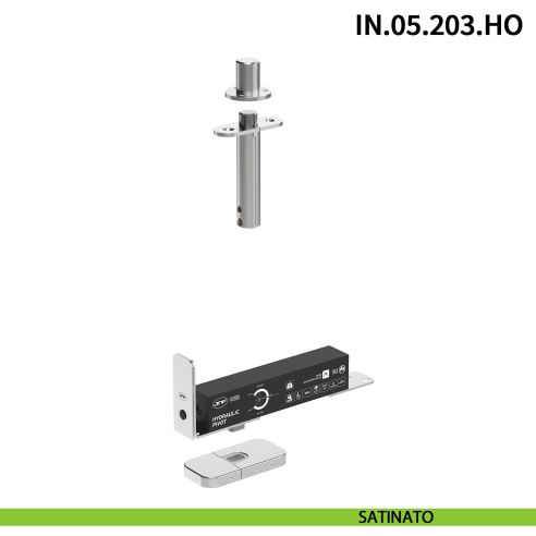 Cerniera pivot per porta interna a bilico JNF IN.05.203.HO chiusura automatica portata 60 kg Satinato