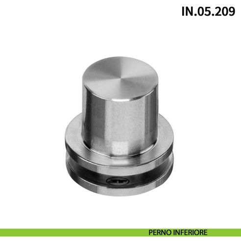 Perno pivot a scomparsa JNF IN.05.209 per pannelli girevoli a 360° a bilico portata 20 kg