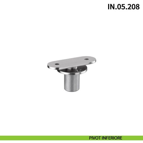 Cerniera a perno pivot a scomparsa JNF IN.05.208 per porta a bilico rotazione a 360° portata 65 kg