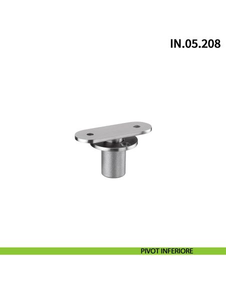 Cerniera a perno pivot a scomparsa JNF IN.05.208 per porta a bilico rotazione a 360° portata 65 kg