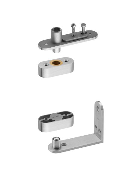 Cerniera pivot a scomparsa JNF IN.05.202 fissaggio nel telaio della porta portata 100 kg