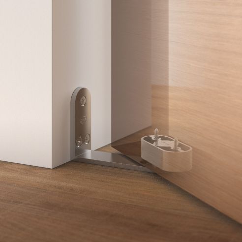 Cerniera pivot a scomparsa JNF IN.05.202 fissaggio nel telaio della porta portata 100 kg