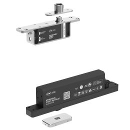 Cerniera pivot idraulica per porta di grandi dimensioni JNF IN.05.215.HO chiusura automatica portata 350 kg Satinato