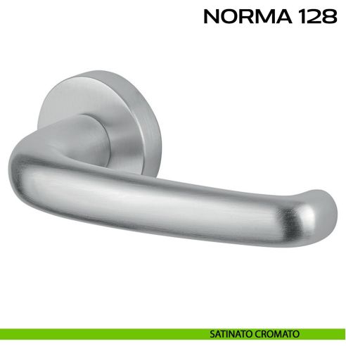 Maniglia per porta Norma 128 Reguitti satinato