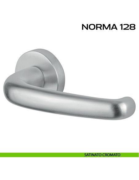 Maniglia per porta Norma 128 Reguitti satinato