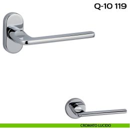 Maniglia per porta Q-10 119 Reguitti con rosetta ovale 2