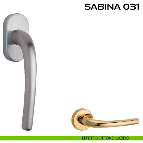 Maniglia per finestra martellina Sabina 031 Reguitti lucido