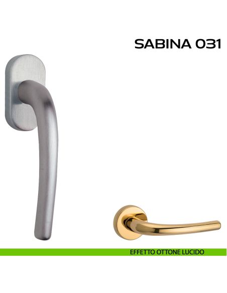Maniglia per finestra martellina Sabina 031 Reguitti lucido