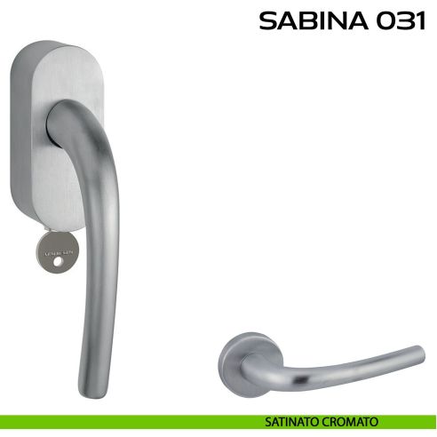 Maniglia per finestra martellina DK con chiave Sabina 031 Reguitti