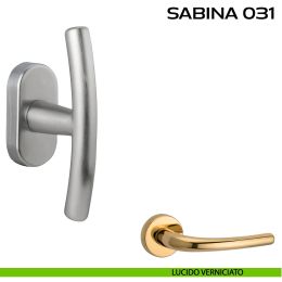 Maniglia per finestra martellina DK impugnatura a T Sabina 031 Reguitti 2