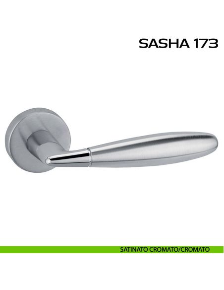 Maniglia per porta Sasha 173 Reguitti satinato - cromato