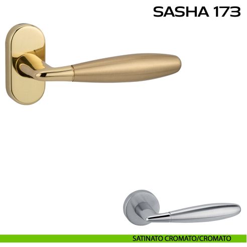 Maniglia per porta Sasha 173 Reguitti con rosetta ovale