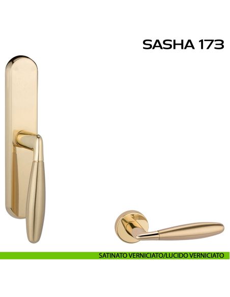 Maniglia per finestra cremonese Sasha 173 Reguitti satinato - lucido verniciato