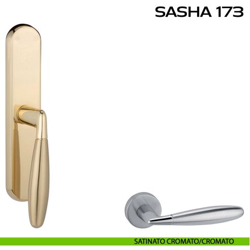 Maniglia per finestra cremonese Sasha 173 Reguitti satinato - cromato