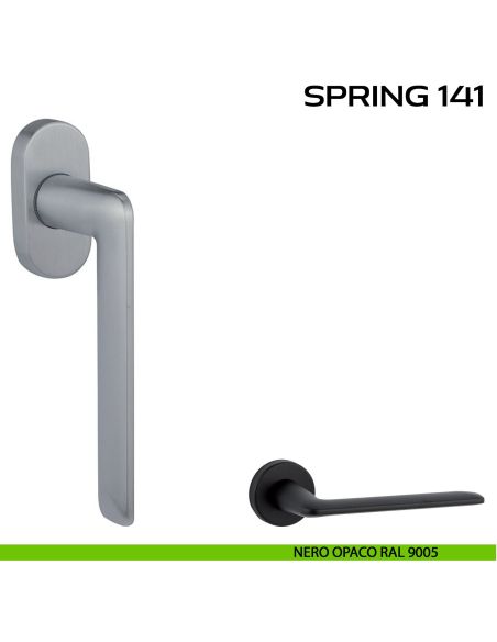Maniglia per finestra martellina Spring 141 Reguitti nero