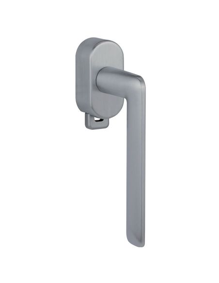 Maniglia per finestra DK con pulsante su placca Spring 141 Reguitti